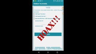 Terbukti aplikasi tembak paket TELKOMSEL ternyata HOAX!!