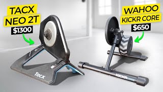 Cheap vs Expensive Smart Turbo Trainer | Wahoo Kickr Core vs Tacx Neo 2T