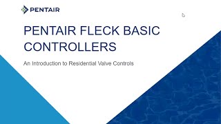 Pentair Fleck Basic Controllers