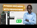 Build a Modern Python Sidebar Menu with PySide6 & Qt Designer | Context Menus + Stacked Pages