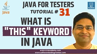 Java for Testers #31 - This Keyword in Java