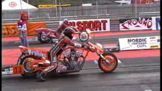 Dragrace Mantorp 1997: Supertwin topfuel Karling vs. Wahlberg