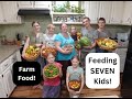 LARGE FAMILY Meals! What We Eat in a Week - Garden Food!