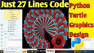 Splendid Design Using Python Turtle Graphics | Easy Python Coding Drawing Art For Beginners