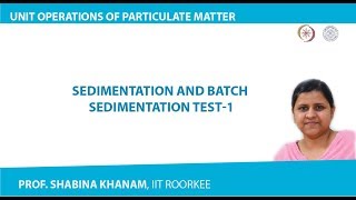 Sedimentation and Batch Sedimentation Test-1