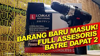 KECIL KECIL CABE RAWIT BOR BATRE DARI LOMAX | BOR CORDLESS 15V LM1015VS | PERKAKAS GROSIR