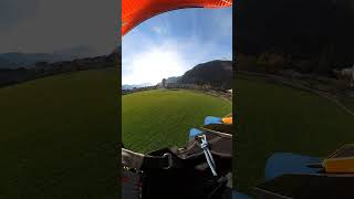 Easy Paragliding Sledder from Amisbühl: Landing on Höhenmatte's Vast Field