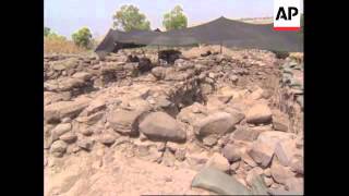 ISRAEL: ARCHAEOLOGISTS EXCAVATION OF BETHSAIDA