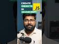 ✅ Different ways to create objects in JavaScript 🔥#javascript #coding