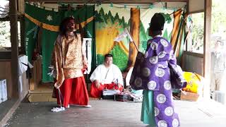 厄除祈願 神楽舞 1 津嶋神楽 (於)大分日出町 牧峯神社 春大祭