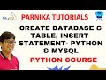 Python and MySQL - Creating our Database and Table, Insert values into Table