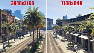 GTA V - All Resolutions From 640p to 2160p [4K]