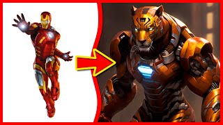 🐯AVENGERS but TIGER-VENGERS 🐅 All Characters (Marvel & DC Heroes)