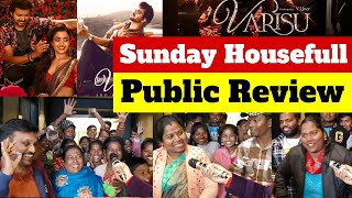 Varisu Public Review Sunday Housefull | Varisu Public Reaction | Varisu Movie Public Review #varisu