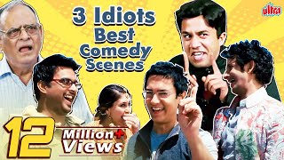 ३ इडियट्स के मज़ेदार FUNNY सीन्स - Rancho, Farhan, Virus And Silencer Best Scenes - 3 Idiots Comedy