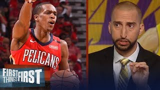 Nick Wright believes Rajon Rondo will be a great mentor for Lonzo Ball | NBA | FIRST THINGS FIRST
