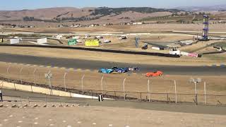 2018 Runoffs SRF turn 2 wreck