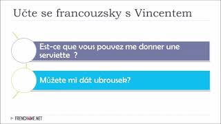 Francouzština pro začátečníky I 5 minut pro základní fráze  # 5