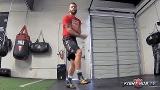 JUMP ROPE WORKOUT - CALEB PLANT SHOWS OFF AMAZING FOOTWORK ON JUMP ROPE DURING BOXING WORKOUT