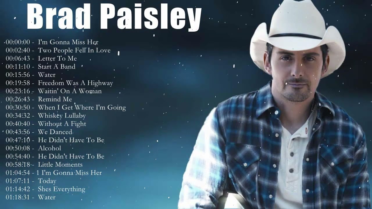 Brad Paisley Best Songs - Brad Paisley Greatest Hits Full Album 2022 ...