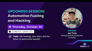 OffSec Live: Automotive Fuzzing and Hacking