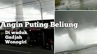 Amukan Angin Puting Beliung Di Kawasan Waduk Gadjah Mungkur Wonogiri