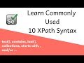Selenium XPath - Mostly Commonly Used 10 syntax | Xpath Beginner Tutorial