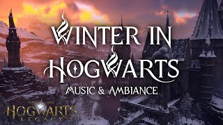 Hogwarts Winter | Enchanting Snow-Covered Castle Walkthrough | Snowy Landscapes and Cozy Castle