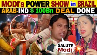 G20 SUMMIT: PM MODI POWER SHOW IN BRAZIL | ARAB SIGN DEAL WITH INDIA 🇮🇳