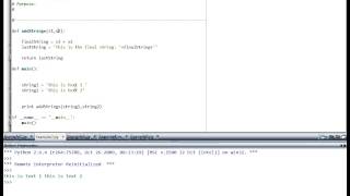 Python Tutorial 2 - Strings and Functions