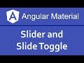 Angular Material Tutorial in Hindi #06 Slider and Slide Toggle