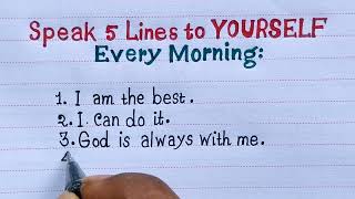 APJ Abdul Kalam Morning Quotes // Speak 5 Lines To Your Self - Every Morning  / I Am The Best....
