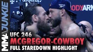 UFC 246 ceremonial weigh in highlight