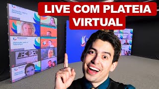 LIVE com Plateia Virtual no Painel de LED