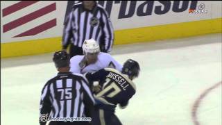 Andrew Cogliano vs Kris Russell Oct 30, 2011 - Anaheim feed