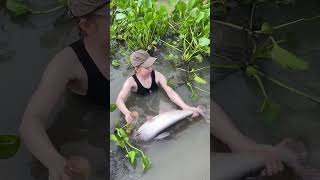 Surprised catch with huge fish