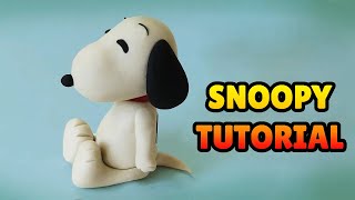 🔴DIY how to make SNOOPY - Easy Polymer Clay, Fondant cake Tutorial