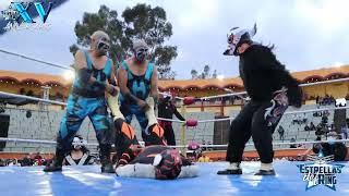 Octagoncito, Felinito y Mini Rocker vs Pentagoncito y Pequeños Head Hunter