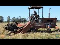 international harvester 5000 windrower stuck in the field john deere 2850