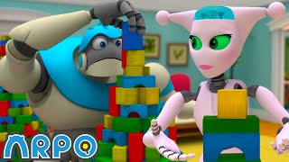 ARPO the Robot | ARPO Vs Nannybot Playdate PROBLEMS!!! | Funny Cartoons for Kids | Arpo and Daniel