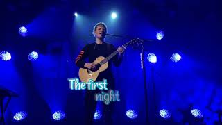 Ed Sheeran - First times (lyrics and live performance on HMV Empire 2021)