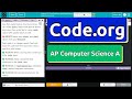 Code.org Lesson 5.7A Constructors and Inheritance | Tutorial with Answers | Unit 2 CSA
