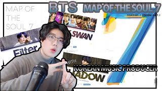 [ENG]음악프로듀서의 BTS(방탄소년단) MAP OF THE SOUL 7 ALBUM REACTION/REVIEW 1 ㅣ SHADOW, FILTER, BLACK SWAN