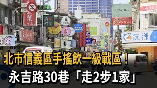 北市信義區手搖飲一級戰區！　永吉路30巷「走2步1家」－民視新聞