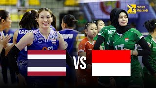 Full HD | Thailand vs Indonesia | Megawati great battle stars - Women's Volleyball