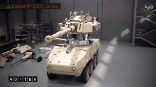 AUSA 2018 CMI Defence ARDEC Cockerill 3030 CRADA turret 30mm 3105 SAIC light tank