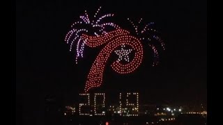 Dazzling Drone Display Lights Up Tianjin's Night Sky for 70th National Day