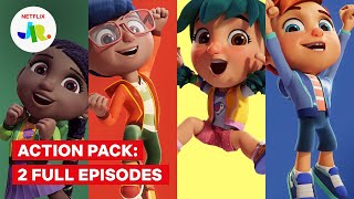 🔴 LIVE! Action Pack FULL Episode Mashup 🦸 Netflix Jr.