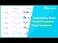 Customizing React TreeGrid Columns Using Templates