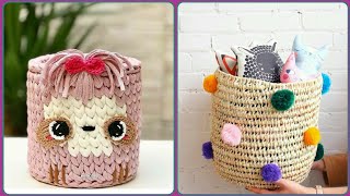 Fabulous And Beautiful Crochet Handmade Storage Basket Ideas For Home